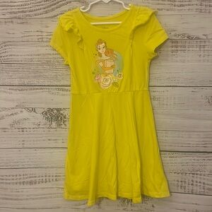 Yellow princess belle dress size 6x